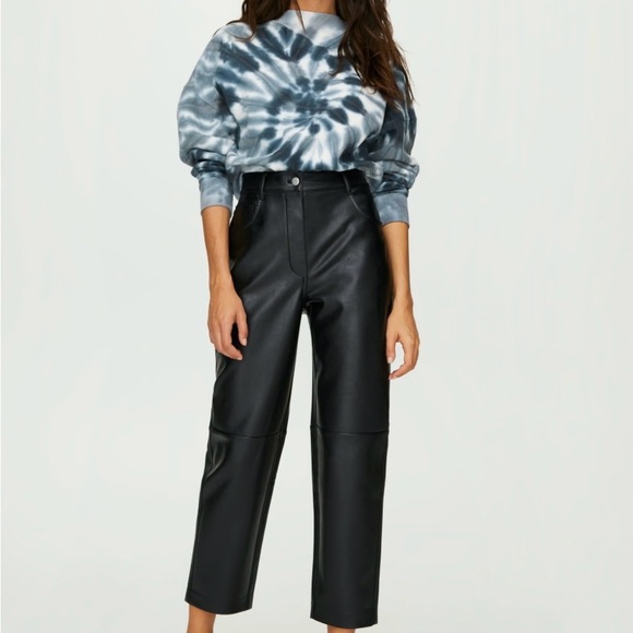 Aritzia Wilfred Free Oracle Leather Pant S~6 - Picture 1 of 12